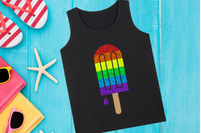 Rainbow Popsicle | SVG | PNG | DXF | EPS