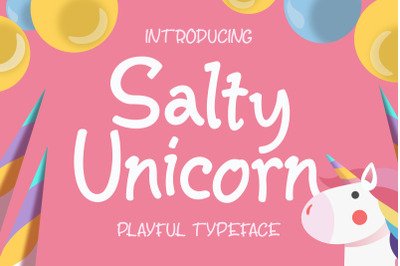 Salty Unicorn Playful Typeface