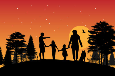 family silhouette