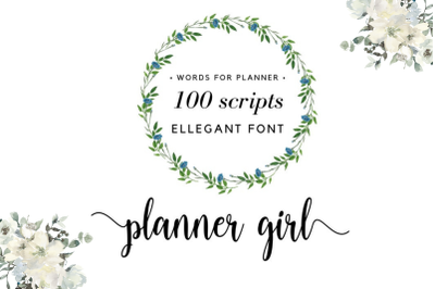 Bundle of stickers for planners, Digital bullet journal stickers