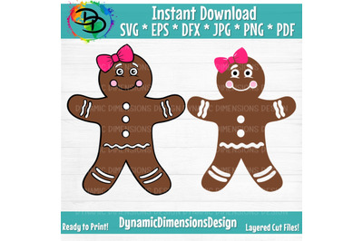 Christmas Gingerbread Svg, Christmas Svg, Gingerbread Girl Svg, Ginger