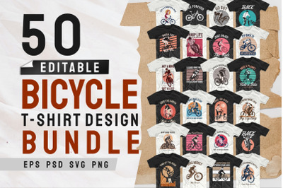 Bicycle T shirt Design Bundle