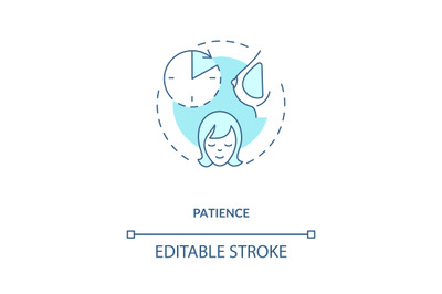 Patience concept icon