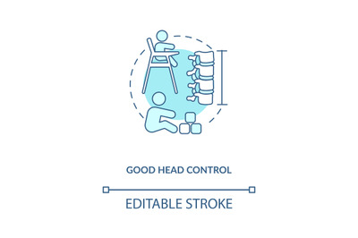 Good head control concept icon