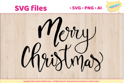 Merry Christmas  - SVG Hand Lettered Pack