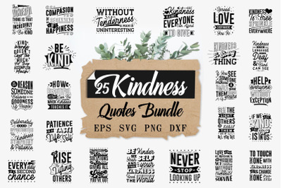 Kindness Quotes SVG Bundle, Craft Designs Collection Cut File
