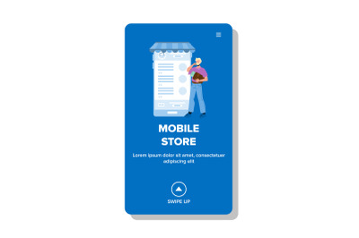 Mobile Store Application Using Customer Vector