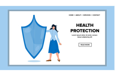 Health Protection And Medical Life Support Vector