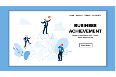 Business Achievement Strategy And Stages Vector