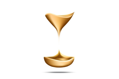 Hourglass Falling Sand Measuring Time Tool Vector