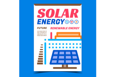 Solar Energy Creative Promotion Poster Vector