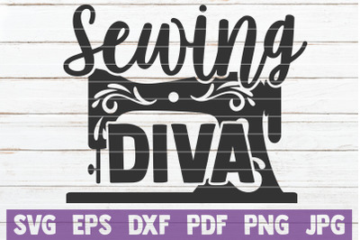 Sewing Diva SVG Cut File