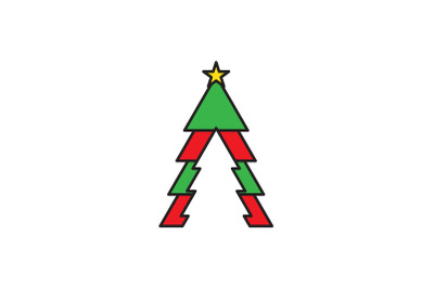 Tree In Tree Christmas Icon