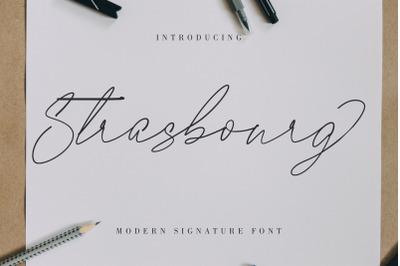 Strasbourg | Modern Signature Font