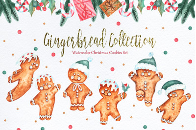 Watercolor Gingerbread Collection