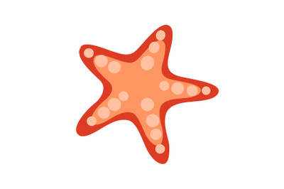 Starfish Beach Vector Illustration