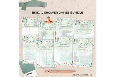 ANYS - Editable Bridal Shower Games Bundle Set of 8 Games Template