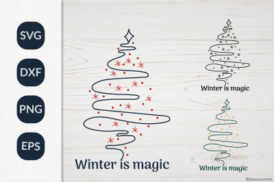 Christmas Tree SVG graphic, Christmas ornament SVG file