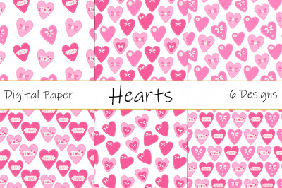 Seamless pattern Hearts. Valentine&#039;s day pattern. Hearts SVG