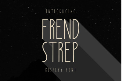 Frend Strep Display Font