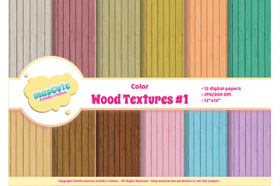 Digital Paper Pack - Wood textures 1