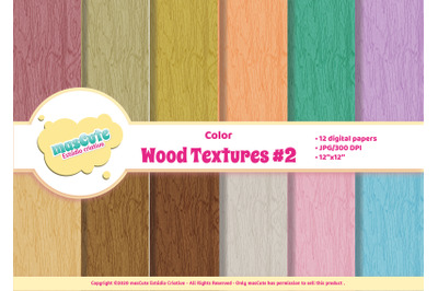 Digital Paper Pack - Wood textures 2