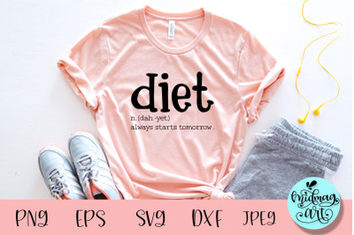 Diet definition svg, funny svg