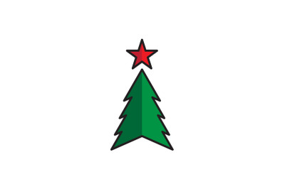 Star Top Christmas Icon