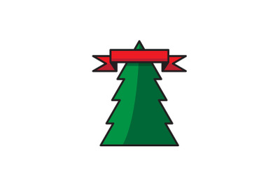 Tagged Tree Christmas Icon