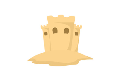 Sand Castle  Beach Vector Illustration