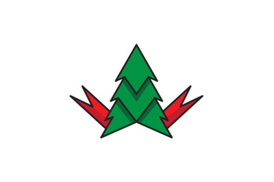 Pine Pin Christmas Icon