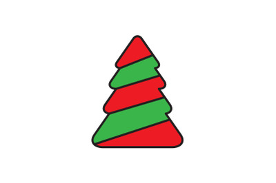 Swirling Tree Christmas Icon