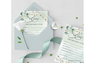 ANYS - Eucalyptus Greenery Advice For The Bride-To-Be Editable Digital