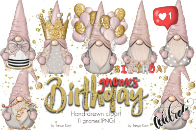 Birthday Nordic Gnomes Icons