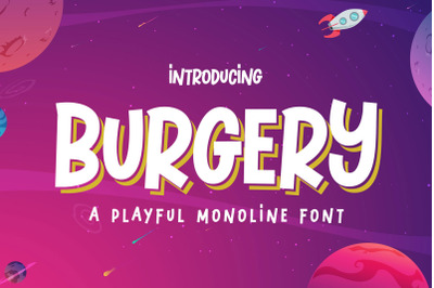 Burgery - A Playful Font