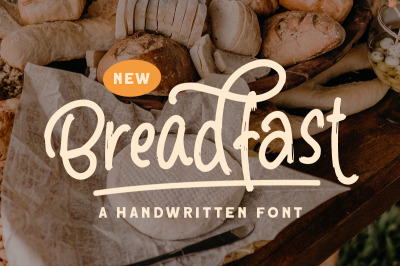 Breadfast - a Handwritten Font