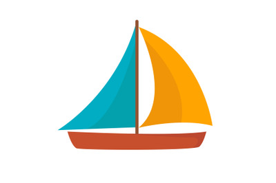 Boat Beach Vector Illustration