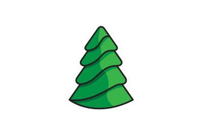 Wavy Tree Christmas Icon