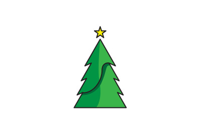 Green Shade Tree Christmas Icon