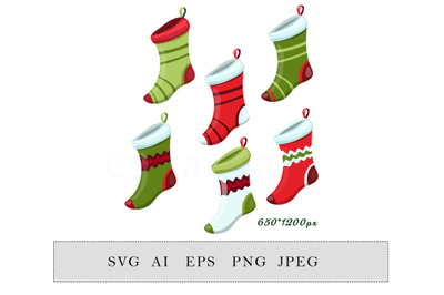 christmas stockings clipart