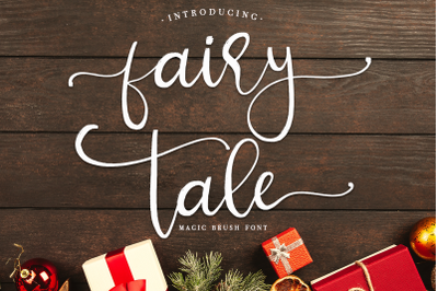 fairy tale - magic brush font