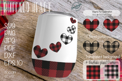 Heart SVG&2C; Valentine sublimation&2C; Valentines SVG&2C; Stencil&2C; Buffalo Pla