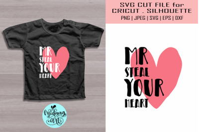 Mr. steal your heart svg, valentine svg