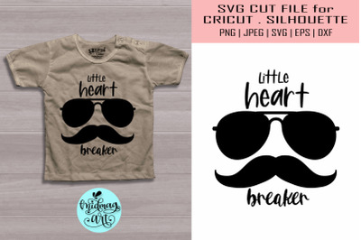 Little heart breaker svg, valentine svg