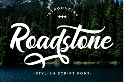 Road Stone - Apparel Style Font