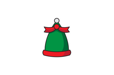 Elf Hat With Ribbon Christmas Icon