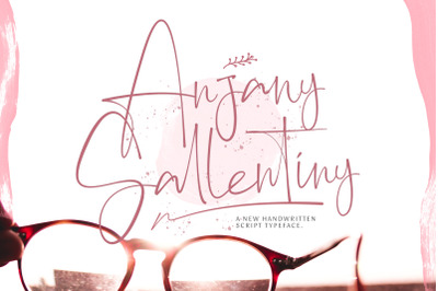 Anjany Sallentiny - Handwritten Font