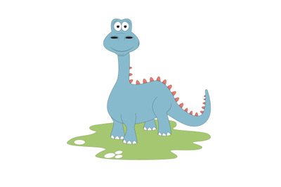 Cute Dinosaur Cartoon Graphic