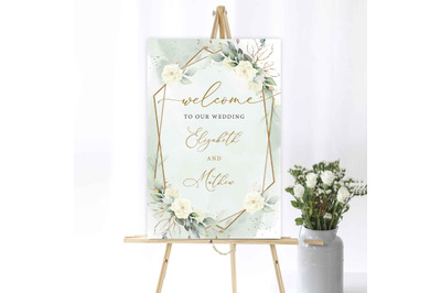 SIMY - Digital Wedding Welcome Porh Sign Large