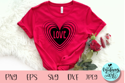 Love heart svg, valentine svg